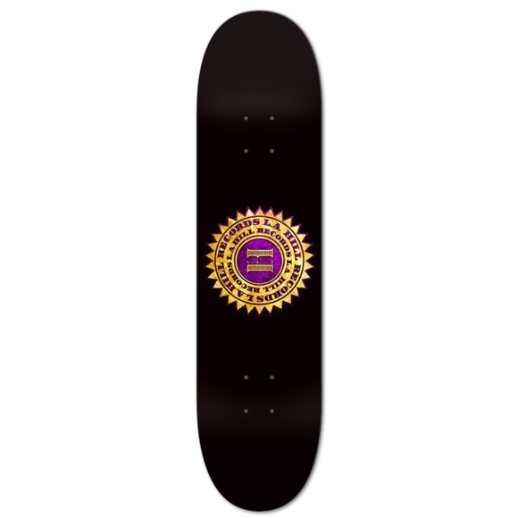 L.A. HILL records purple tape skateboard deck NEW shrink wrapped size:8.0 - Picture 1 of 2